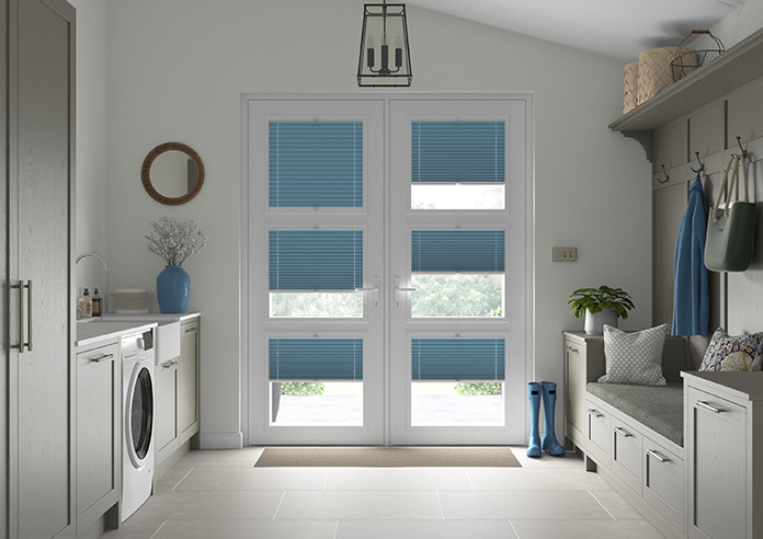 Pleated, Stone Blue - Perfect Fit Blind - Image 6
